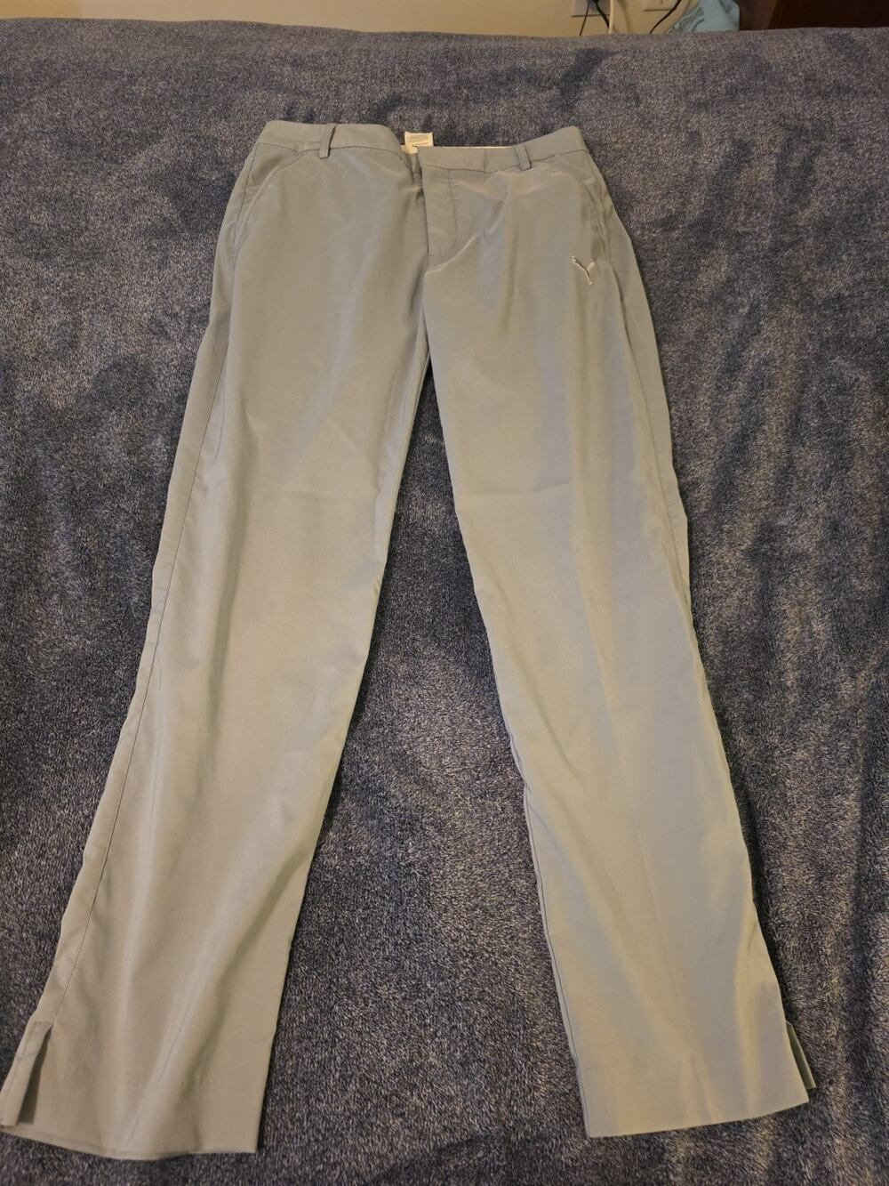 Puma Dry Cell Golf Trouser Pants Men 32x32 Gray Athletic Athleisure Stretch